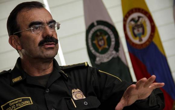 El general Rodolfo Palomino, comandante de la Policía Nacional, siempre ha lucido bigote. FOTO COLPRENSA