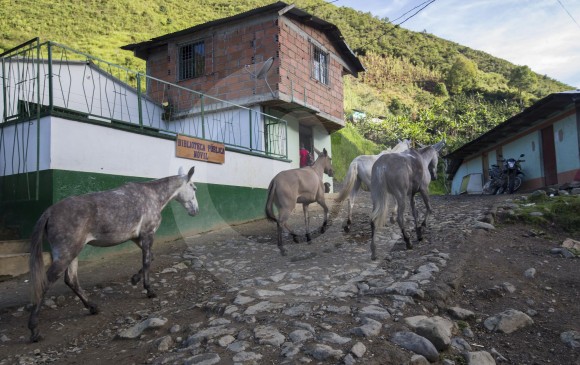 Santa Lucía, en Ituango, será reparada por haber sufrido los efectos del conflicto armado. Inició diagnóstico. FOTO Donaldo Zuluaga