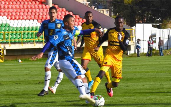En un juego bastate aguerrido, Chicó sacó ventaja de su localía y desconcentraciones del DIM para vencer. FOTO CORTESÍA DIMAYOR