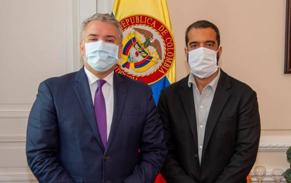 Arturo Char se reunió este martes con Iván Duque para hablar de la agenda legislativa. FOTO: TWITTER