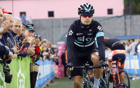 El equipo Sky no ha informado las causas exactas de la retirada de su líder, Mikel Landa.FOTO AFP