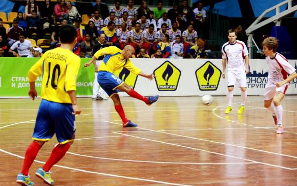 Colombia marcha invicta en el Mundial de Fútbol de Salón. FOTO CORTESÍA GERMÁN BLANCO