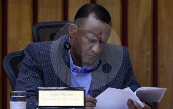 A Jorge Alberto Hernández Q. le dieron la suspensión condicional de la ejecución de la pena, con un período de prueba de dos años. Y la multa, la puede pagar en 24 cuotas. FOTO hernán vanegas.
