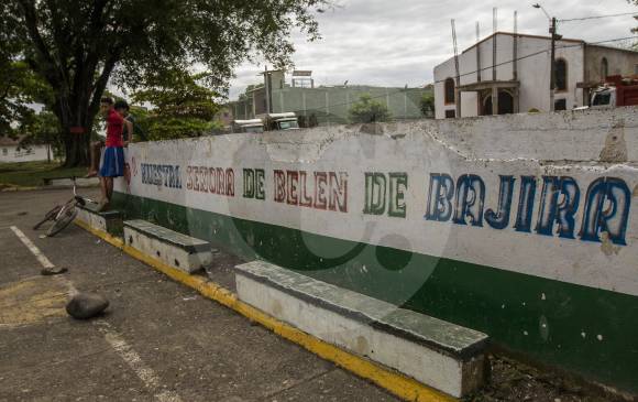 Panorámica de la institución educativa Rural Belén de Bajirá, administrada por Antioquia. FOTO julio césar herrera