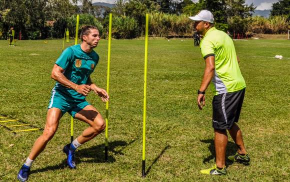 Cinco de los siete goles que ha logrado Agustín Vuletich con Rionegro han sido en casa. Hoy será titular. FOTO cortesía-rionegro