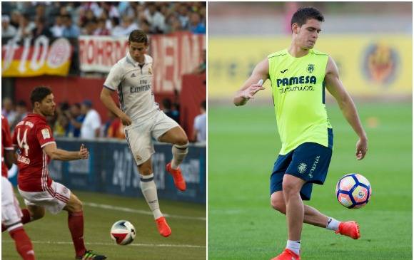 James Rodríguez y Rafael Santos Borré se enfrentarían en el encuentro de este miércoles. FOTOS AFP y @Villarreal