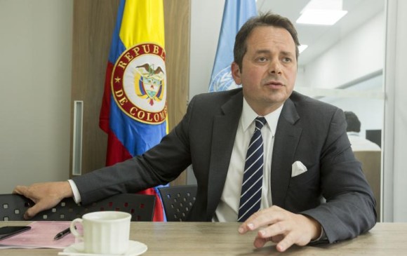 El mexicano Carlos Ruiz Massieu, jefe de la Misión de la ONU en Colombia, expresó el apoyo de la comunidad internacional a la implementación del Acuerdo de Paz. FOTO Edwin Bustamante