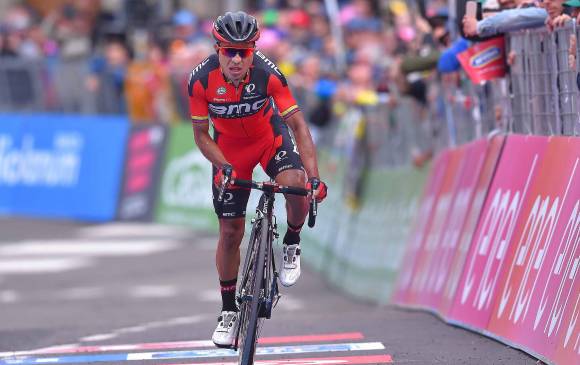 Atapuma sigue retomando su nivel. Ayer fue uno de los protagonistas en la dura montaña. FOTO CORTESÍA Tim De Waele-bmc 