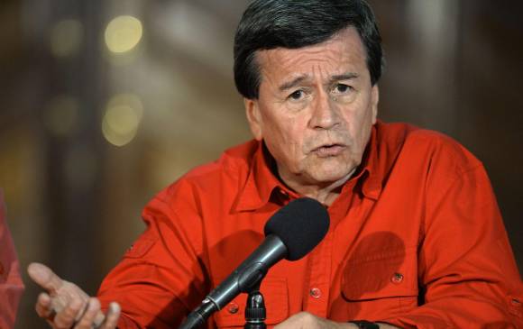 Una declaración en tal sentido la dio quien será el jefe negociador, alias Pablo Beltran, al enviar un mensaje III Seminario sobre delito político que se desarrolla en Bogotá. FOTO AFP 