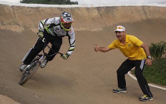 “Me encuentro bien competivamente, cómodo y mejorando cada día”, dijo Oquendo, referente mundial de BMX. FOTO JULIO HERRERA