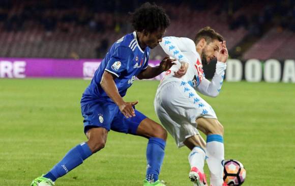 Juan G. Cuadrado jugó los 90 minutos ante Nápoli. FOTO efe