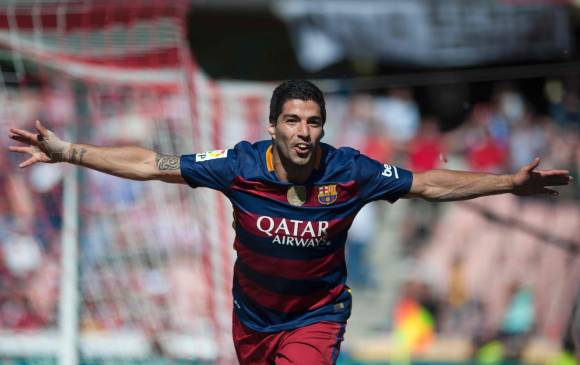 Luis Suárez marcó 14 goles en las últimas 5 jornadas de la Liga. FOTO AFP