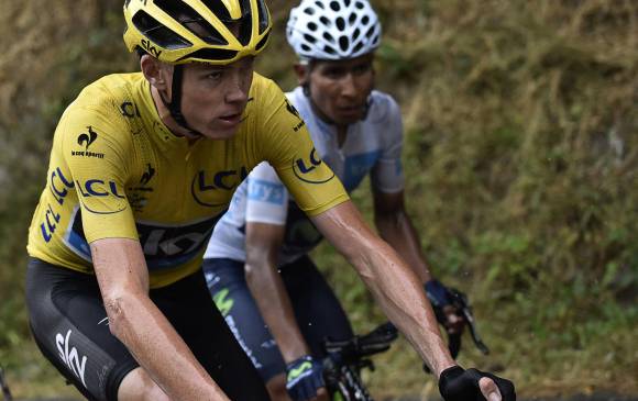 Froome fue segundo en la Vuelta a España este año, detrás de Quintana . FOTO AFP