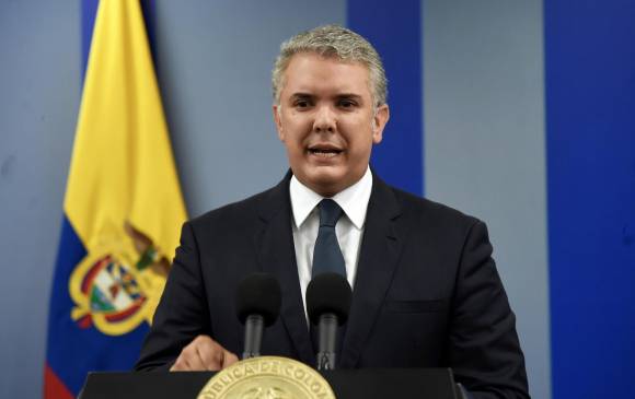 Iván Duque, presidente de Colombia. FOTO: EFE