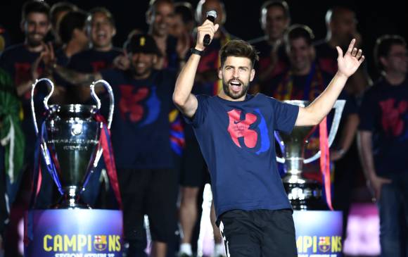 El defensor del Barcelona también habló de Messi, Cristiano y su relación con la colombiana Shakira. FOTO AFP