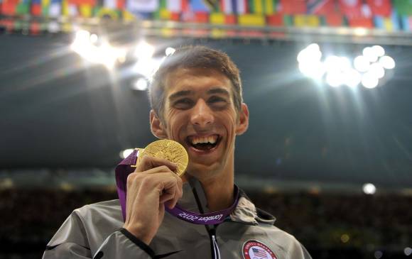 El nadador estadounidense Michael Phelps, competirá en tres eventos individuales en Río. FOTO AFP