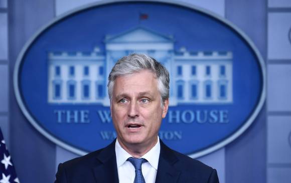 Robert O’Brien, asesor en seguridad de Donald Trump. FOTO AFP