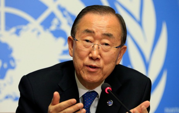 Ban Ki- moon afirmó que hubiera preferido que el resultado del plebiscito hubiese sido “diferente”. FOTO REUTERS
