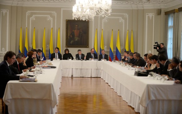 La reunión con los gobernadores se llevó a cabo en el Palacio de Nariño. FOTO CORTESÍA PRESIDENCIA