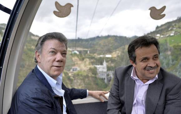 De izquierda a derecha, el presidente de Colombia, Juan Manuel Santos; y el nuevo Viceministro de Relaciones Pólíticas del Ministerio del Interior, Raúl Delgado. FOTO: Cortesía. 