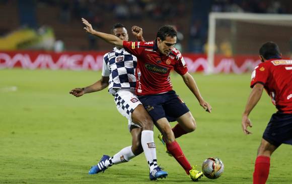 Hernán Hechalar, autor del único gol del DIM en Tunja. FOTO Juan Antonio Sánchez