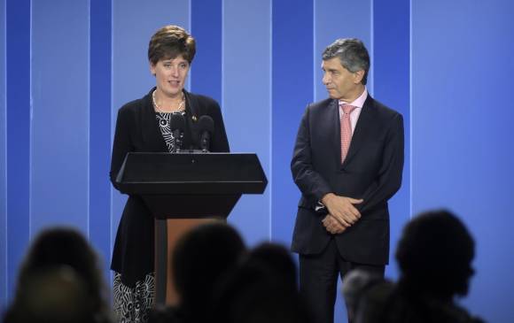 Ministra Maria-Claude Bibeau. FOTO Cortesía presidencia