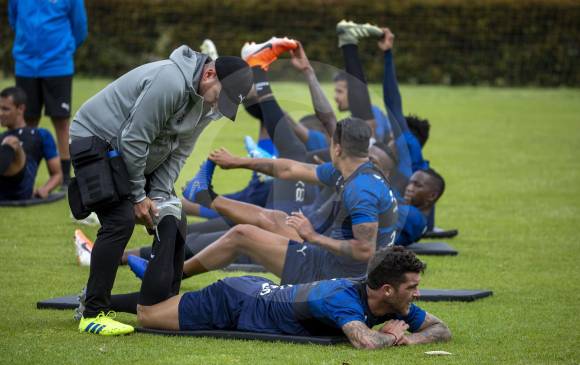 En Llanogrande avanza la pretemporada del Medellín, que mañana recibe en su sede a Rionegro. FOTO edwin bustamante
