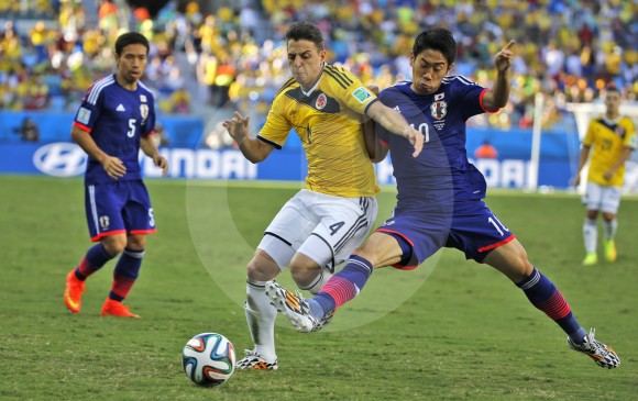 Santiago Arias, protagonista en el triunfo 4-1 sobre Japón en el Mundial 2014 . FOTO JUAN ANTONIO SÁNCHEZ