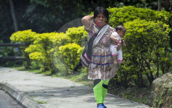 En los resguardos indígenas de Antioquia aún no ha habido brotes del virus. El control de accesos y salidas hacia la ciudad u otros centros poblados ha sido efectivo. FOTO julio césar herrera