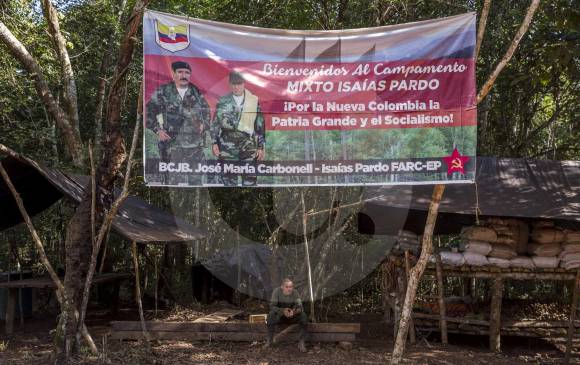 El jefe de las Farc explicó que esta reunión, con más de 300 guerrilleros como asistentes, será la última para dejar las armas y transformarse en un movimiento político. FOTO ESTEBAN VANEGAS