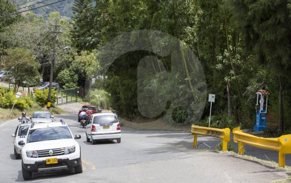 Envigado crece hacia el oriente y se aumentó el tráfico por El Escobero, por lo que se pide más seguridad. FOTO Edwin Bustamante