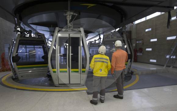 El metrocable línea H será una gran alternativa de transporte para los habitantes de la comuna 8 de Medellín. Fotos Donaldo Zuluaga