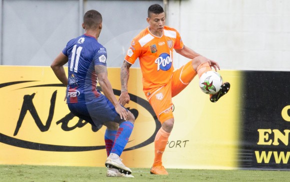Alexis Zapata ajustó cinco tantos con Envigado en la Liga y es el goleador del equipo naranja. FOTO edwin bustamante