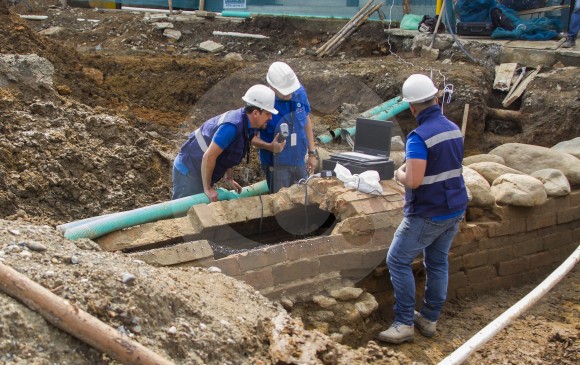 Luego del registro arqueológico, la construcción se ubicará en el Parque de la Fecundidad en Envigado. FOTO carlos velásquez