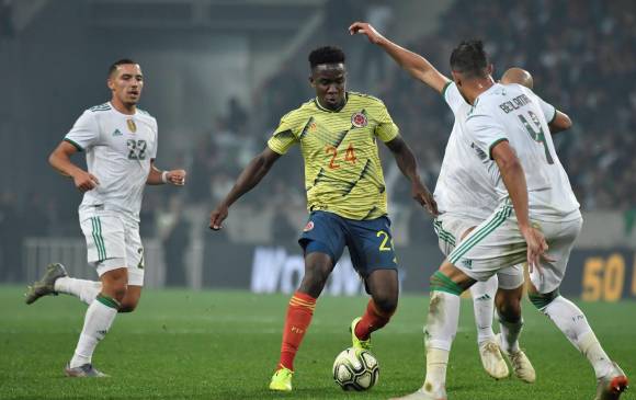 Luis Sinisterra fue una de las novedades que presentó Colombia en la actual fecha Fifa. FOTO EFE