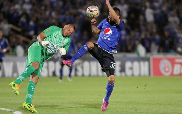 Partido por la quinta fecha de la Liga Águila, entre Millonarios y Cortuluá, con marcador final de cuatro goles a uno a favor del cuadro azul. FOTO COLPRENSA