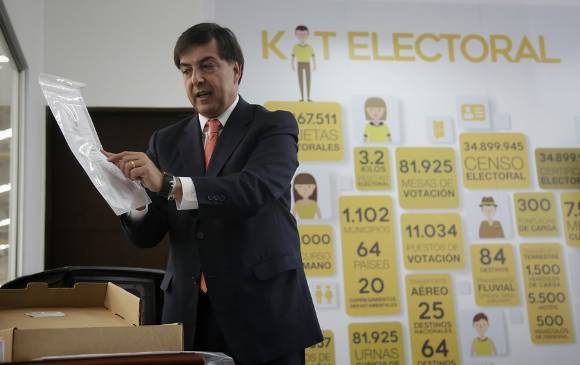 Juan Carlos Galindo, registrador nacional. FOTO Colprensa
