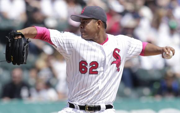 José Quintana (foto) lleva 2 ganados y 4 perdidos; Julio Teherán (2-2). En el recuadro, Dayan Díaz, tercer pitcher que tiene Colombia en la temporada 2017 de la Gran Carpa. FOTO AFP