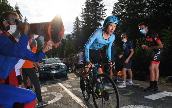 En el Movistar, Miguel Ángel López tendrá dos compañeros colombianos: Éiner Rubio y Juan Diego Alba, los dos menores de 23 años. FOTO Getty