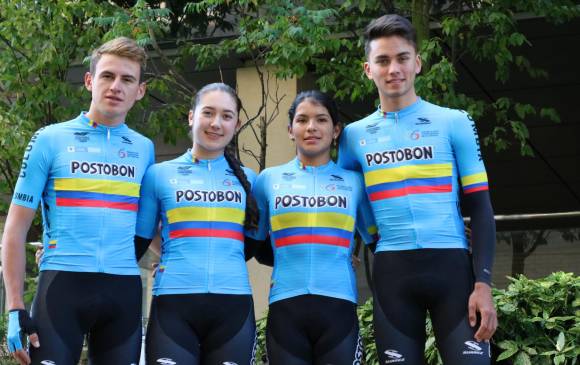 Germán Gómez, Carolina Vargas, Daniela Soler y Miguel Hoyos, grandes promesas de Colombia. FOTO CORTESÍA ÉDER GARCÉS
