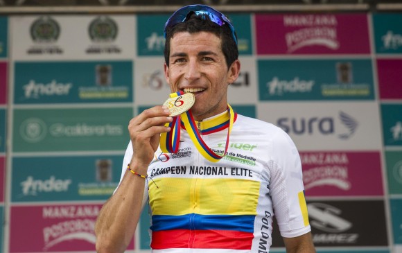 Sergio Luis Henao sacó a flote su talento para lograr, por segundo año seguido, el título nacional de ruta. FOTOS ESTEBAN VANEGAS