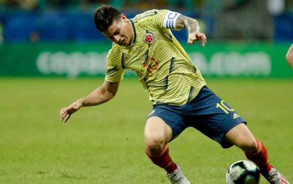 James Rodríguez, acostumbrado a portar la 10. FOTO COLPRENSA