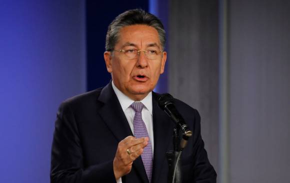 El Fiscal Néstor Humberto Martínez, alertó al presidente de un plan para atentar contra su vida. Foto: Fiscalía. 