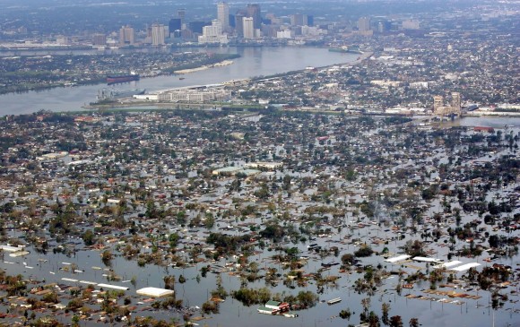 Nueva Orleans tras el paso del huracán Katrina. FOTO ARCHIVO