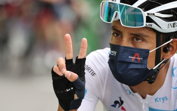 Egan Bernal mantiene su regularidad. Le quedan dos semanas para defender su título en el Tour de Francia. FOTO AFP 
