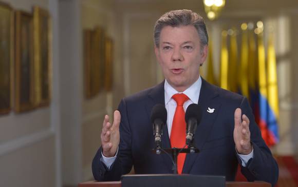 El mandatario invitó a todos los colombianos a reconocer este momento histórico que vive el país. FOTO Colprensa