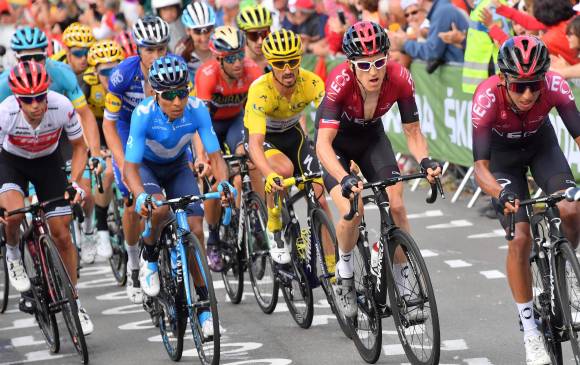 Nairo delata solidez en el Tour, carrera en la que ya fue dos veces subcampeón y otra, tercero. FOTO AFP