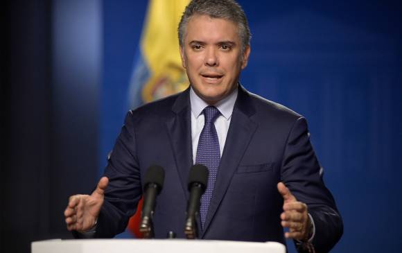 El presidente Iván Duque insistió en el levantamiento del bloqueo de la vía Panamericana en el Cauca para asistir a la negociación. FOTO: COLPRENSA