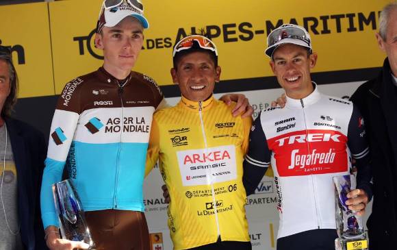 En el Tour de los Alpes Marítimos y de Var, Nairo Quintana sumó la victoria 43 en su carrera y el sexto triunfo de la temporada de su equipo, Arkéa. FOTO Cortesía Arkéa