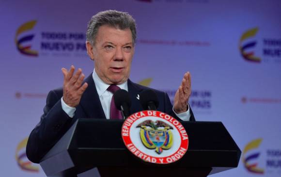 El presidente de la República, Juan Manuel Santos, designó este martes la comisión para hablar con el líderes del No. CORTESÍA PRESIDENCIA